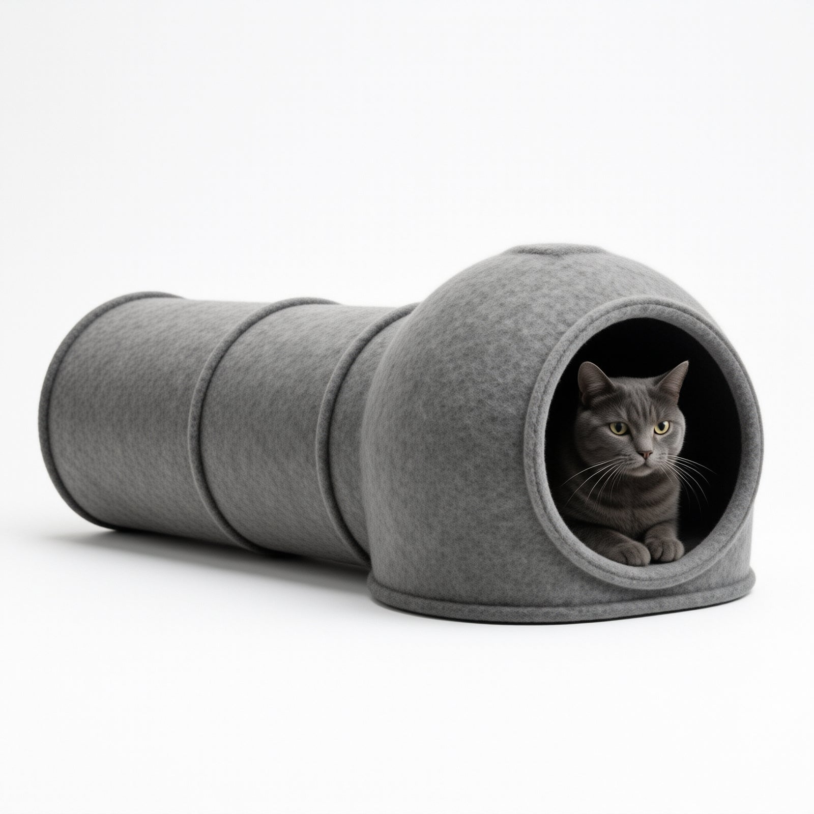 Felt Cat Tunnel and Enclosed Hideaway — lifestyle image
