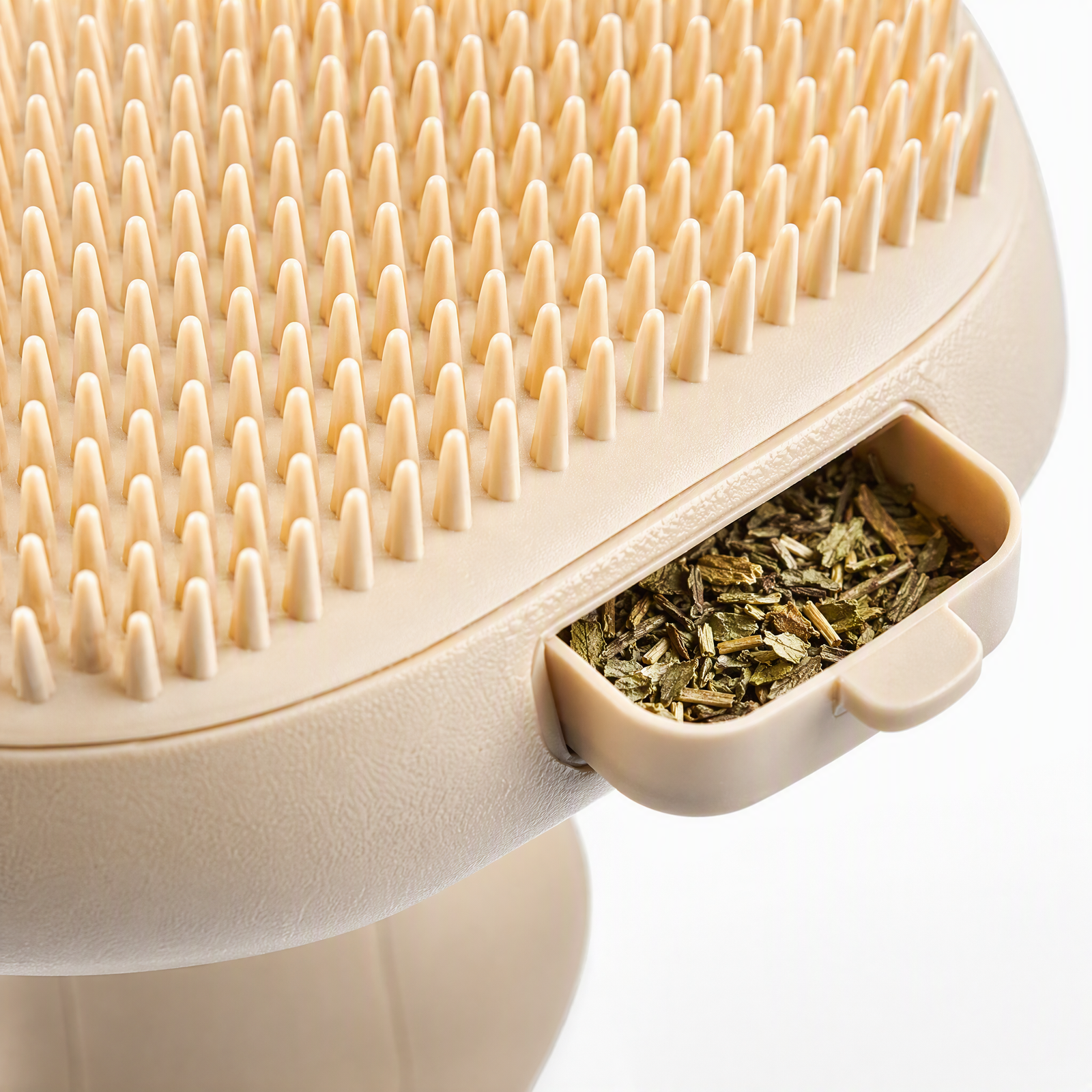 Mushroom Cat Self-Groomer with Catnip Compartment — detail image