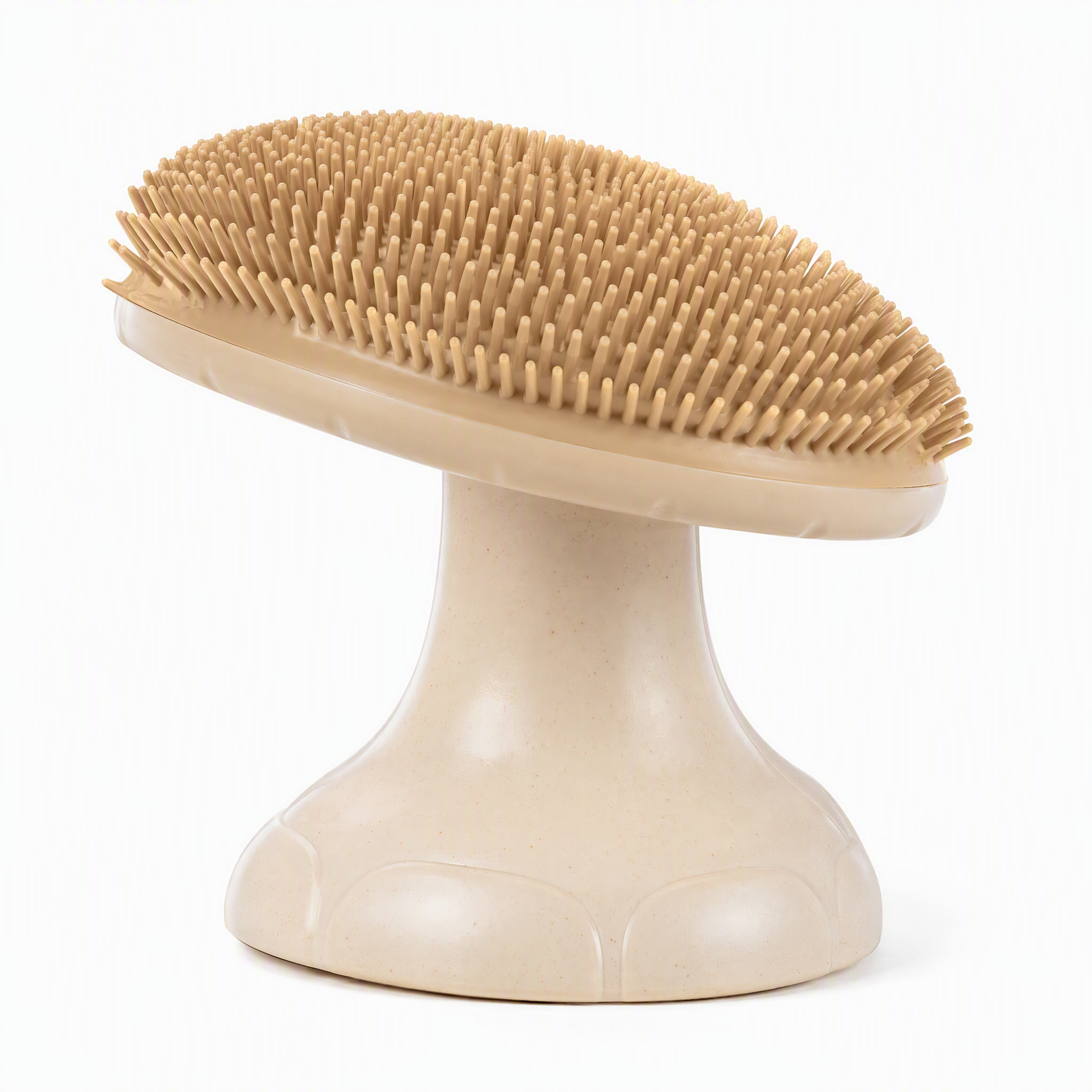 Mushroom Cat Self-Groomer with Catnip Compartment — lifestyle image