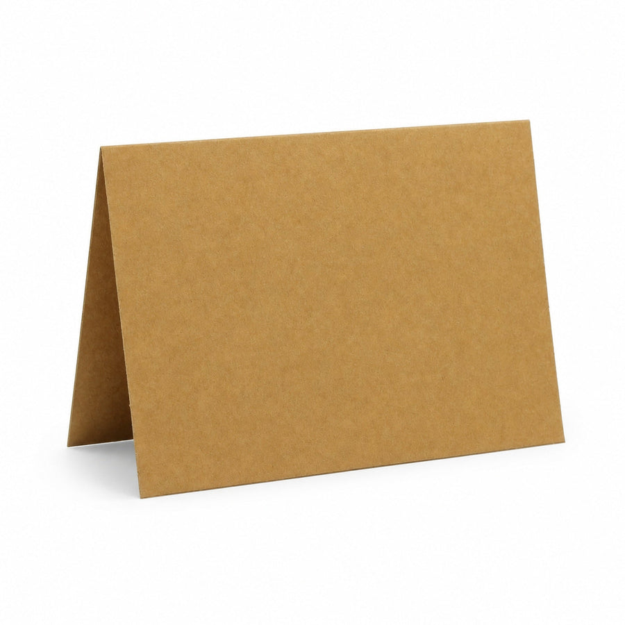 Blank Kraft Greeting Card and Envelope