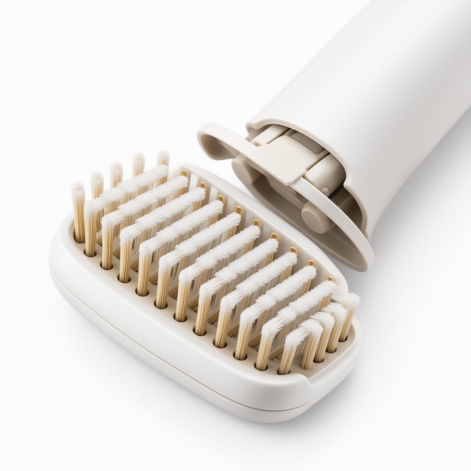 Corner-Mounted Cat Self-Grooming Brush — detail image