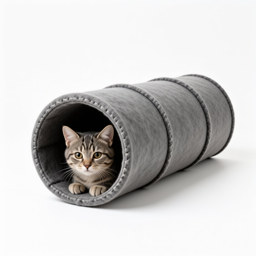 Modular Felt Cat Tunnel — main image
