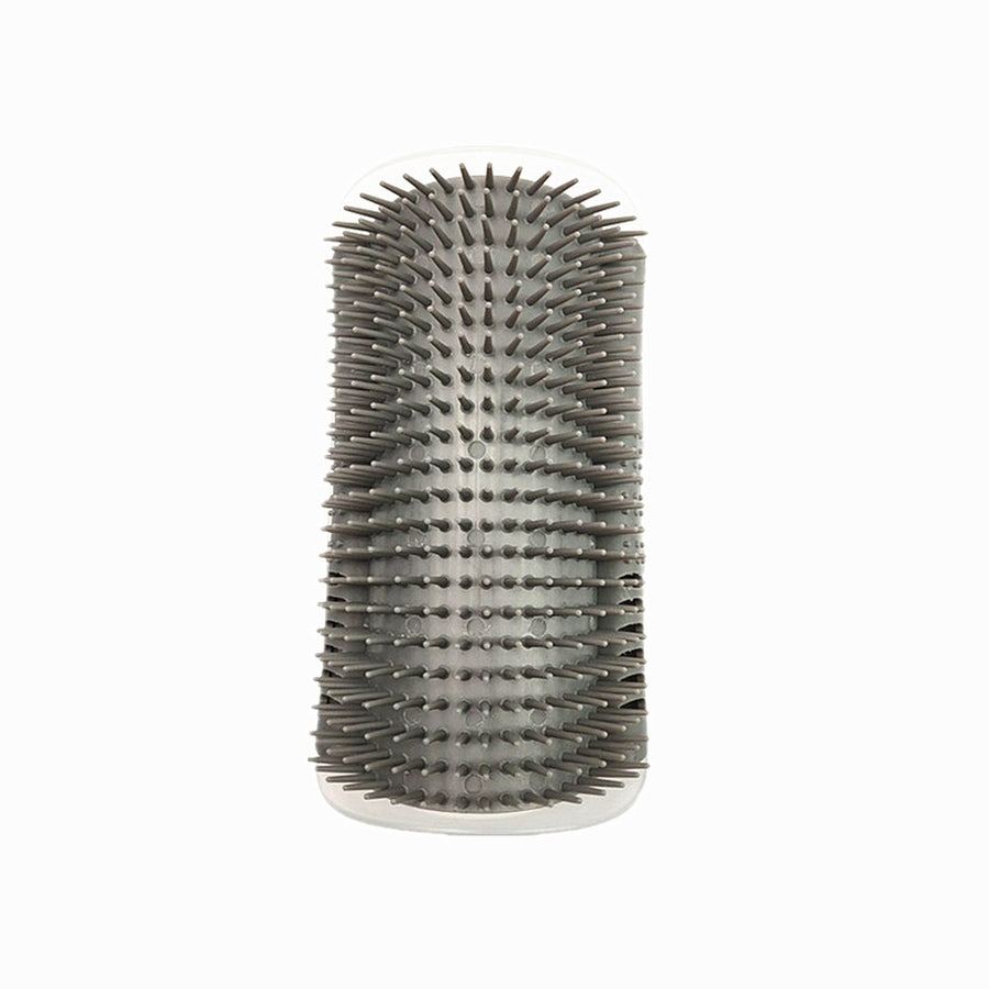Wall-Mounted Self-Grooming Cat Brush with Removable Bristle Pad — main product image
