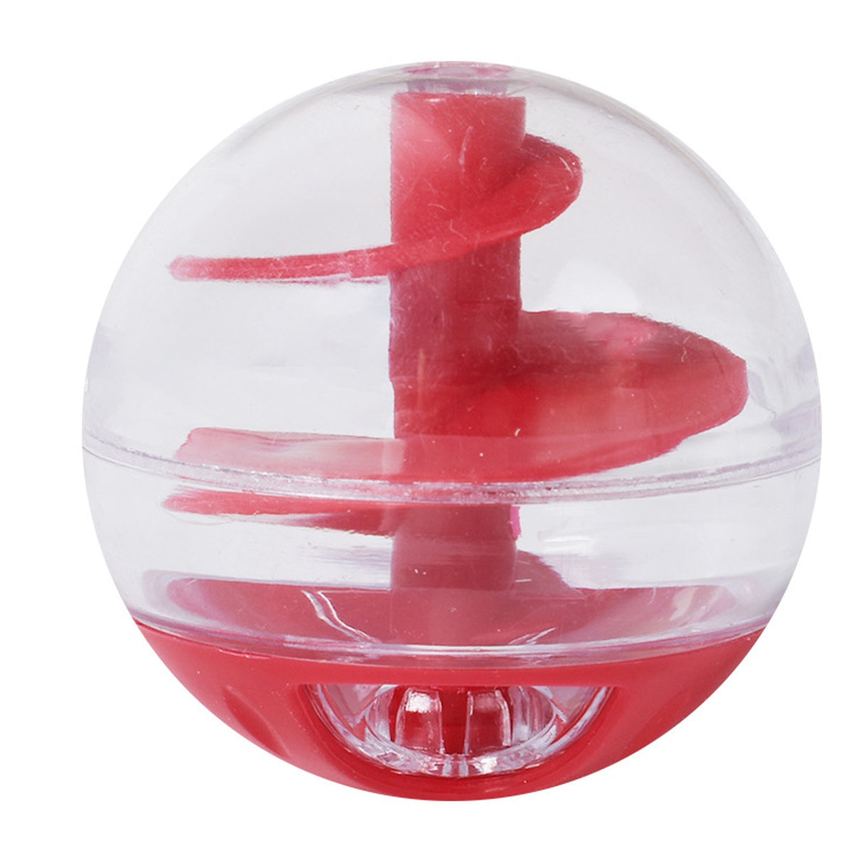 Spiral Cat Treat-Dispensing Puzzle Ball — close-up detail